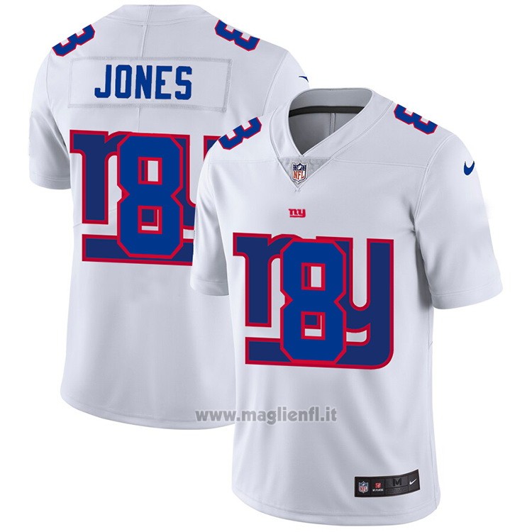 Maglia NFL Limited New York Giants Jones Logo Dual Overlap Bianco